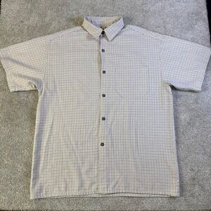 Vintage CalTop Plaid Flannel Shirt Made in USA Short Sleeve Lowrider Men's 2XL